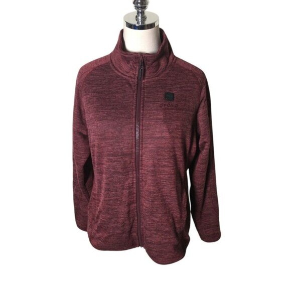 Ororo Sweatshirt Women's Size Small Maroon Heated Apparel Zip Up - Picture 1 of 8
